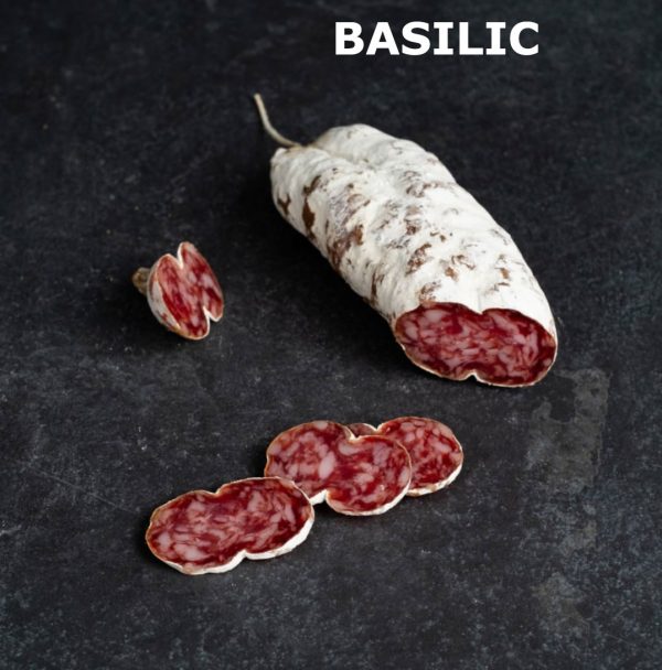 Saucisson au basilic